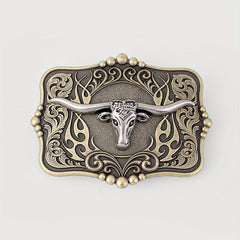 Western Bull Head Belt Buckle For Women & Men