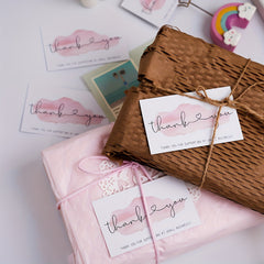 30pcs Thank You Package Gift Packaging Decorative Card Message Card