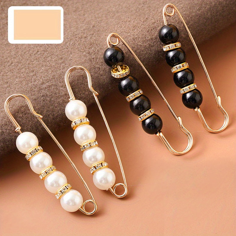 4pcs Clothes Safety Pins Waist Tightening Buckle Pants Brooch Women