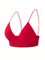 Triangle Cups Wireless Bra Comfy & Breathable Sports Bra