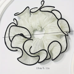 Large Contrast Binding Scrunchies Hair Tie Hair Accessories