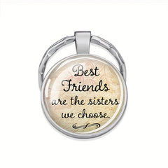 Luminous Keychain Friendship Time Gem Pendant Jewelry Gift