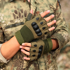 Half Finger Tactical Gloves for Men, Military Hiking Cycling Sports Gloves