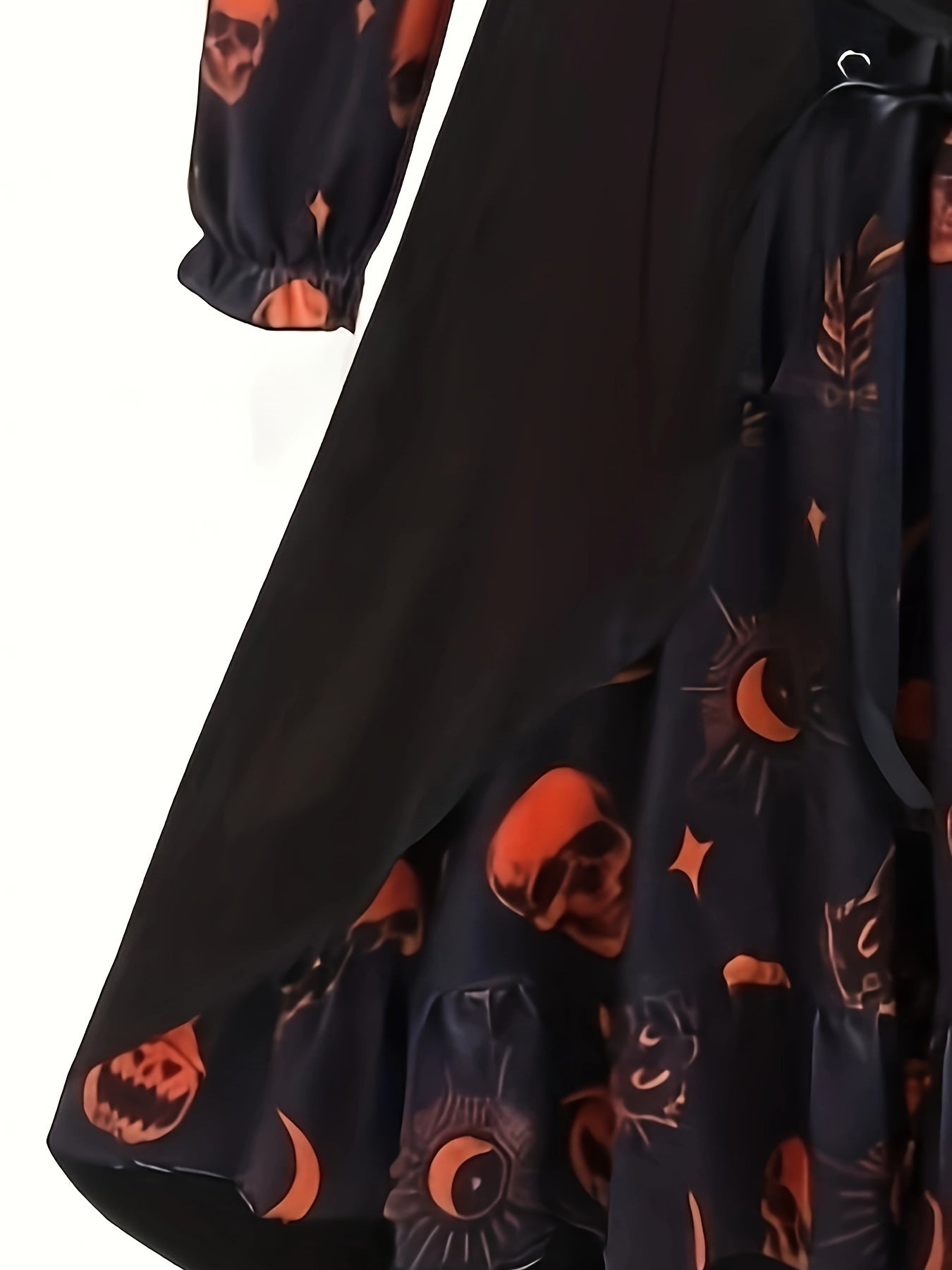  Goth Dress Women's Plus Colorblock Graphic Print Lace Up Dress