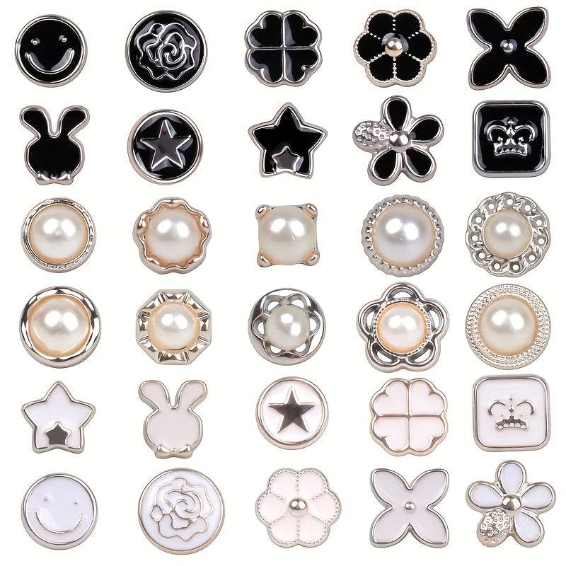30pcs Enamel Lapel Pins Men's Brooch