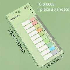 Morandi Sticky Notes 20 Sheets - Fluorescent Index Sticker