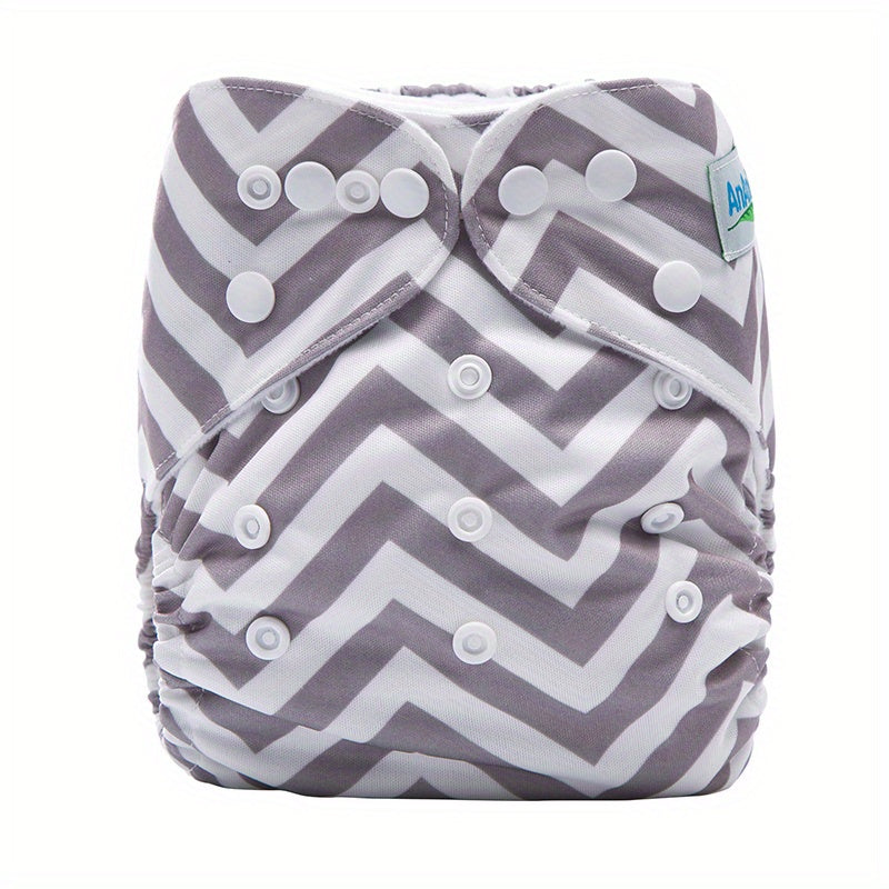 Striped Print Diaper Fox Design for Baby Boys Girls