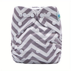 Striped Print Diaper Fox Design for Baby Boys Girls