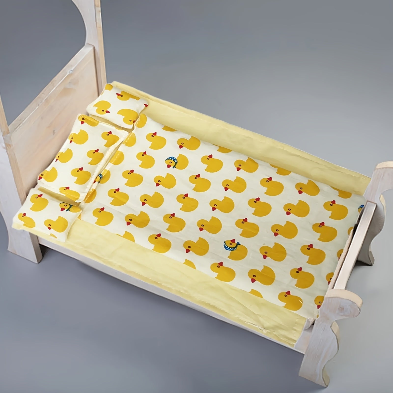 5pcs Mini Bedding Set for Dollhouse Bedroom Decor