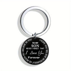 To My Son Never Forget I Love You Forever Acrylic Key Chain For Men