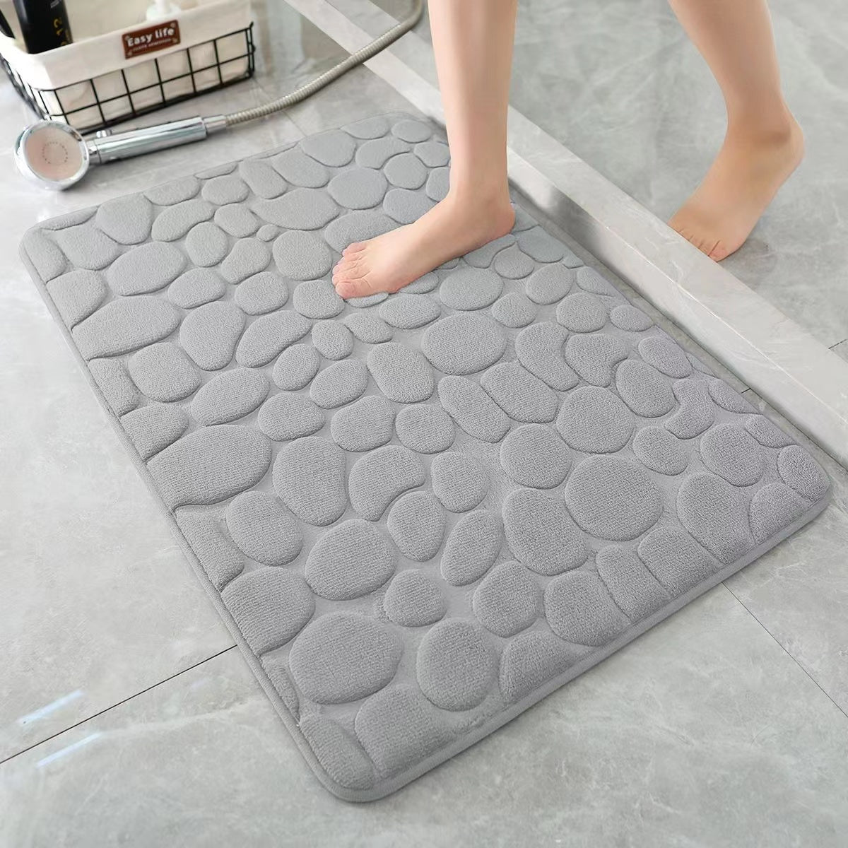 Absorbent Bathroom Mat Memory Foam Washable Bath Rug