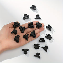 18PCS Rubber Frosted Square Hair Claw Hair Clip Hair Accessory