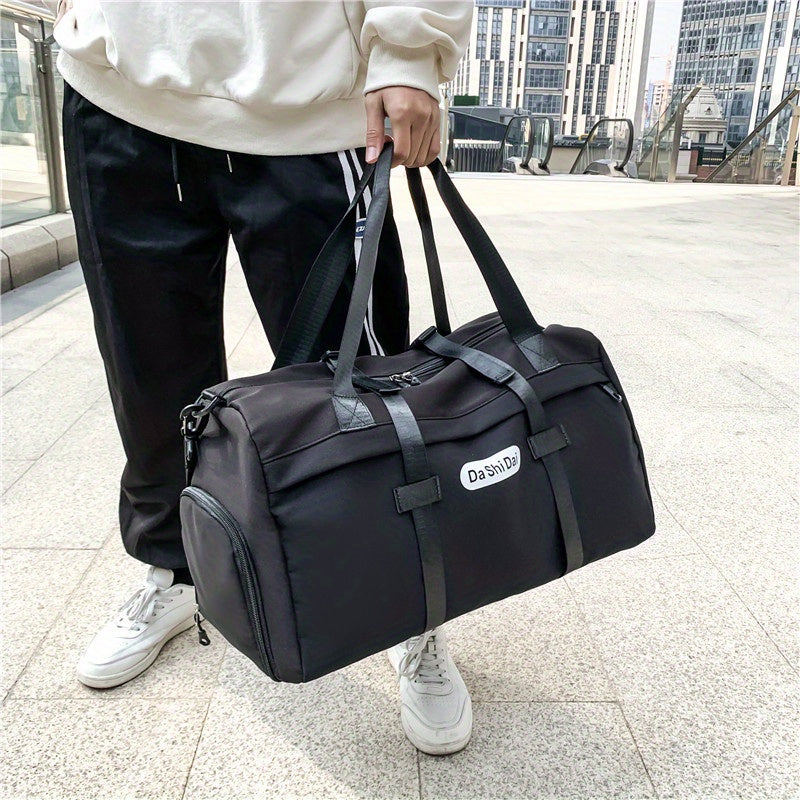 Versatile Travel Bag with Shoe Compartment and Shoulder Strap