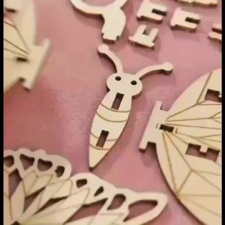 3D Butterfly Box Puzzle with Gear Mechanism
