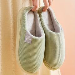 Women's Plush Lined Slippers Warm Winter Indoor Bedroom Fuzzy Shoes
