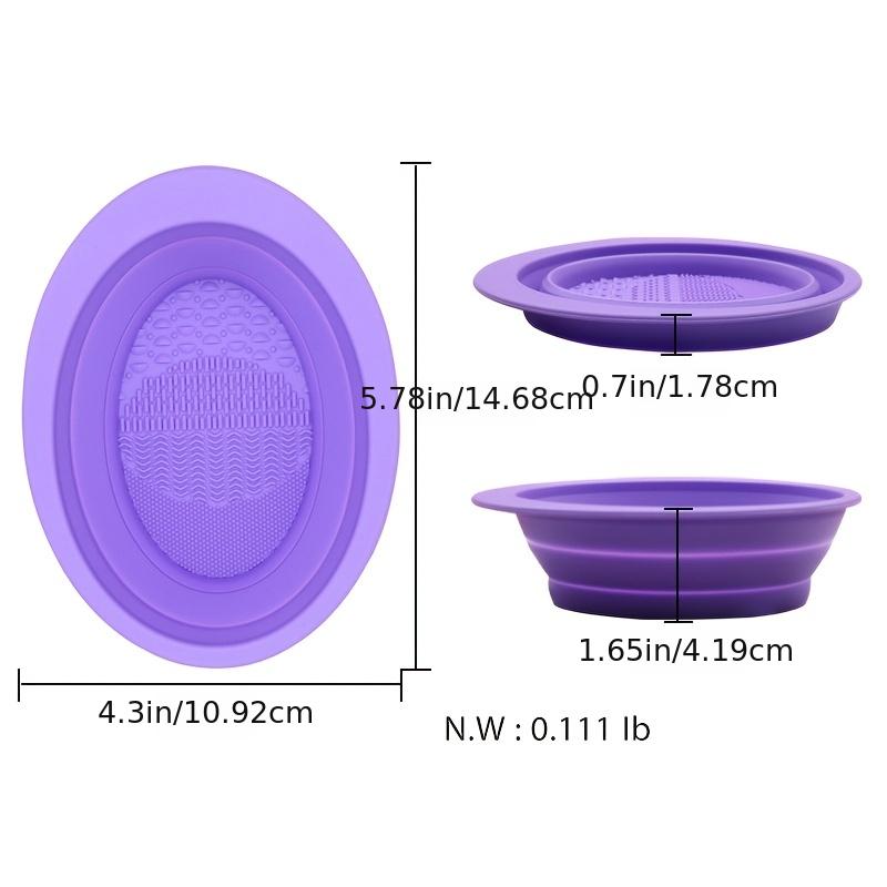 Foldable Silicone Washing Brush with Cleaning Pad - Travel-Friendly Gift