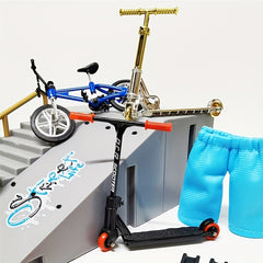 Mini Alloy Fingertip Skateboard Set for Outdoor Fun