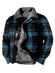 Men's Plush Lapel Thick Winter Jacket