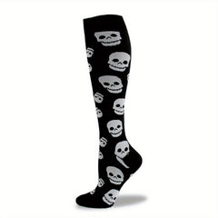 Halloween Skull Over The Calf Socks Decoration Props