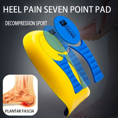 Half Insoles for Heel Spurs Pain Relief Foot Massager Gel Pads