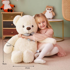 IKASA Giant Teddy Bear Plush Toy Soft Stuffed Animal for Bedroom or Gift