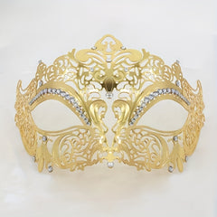 Half Face Rhinestone Mask Halloween Party Accessory