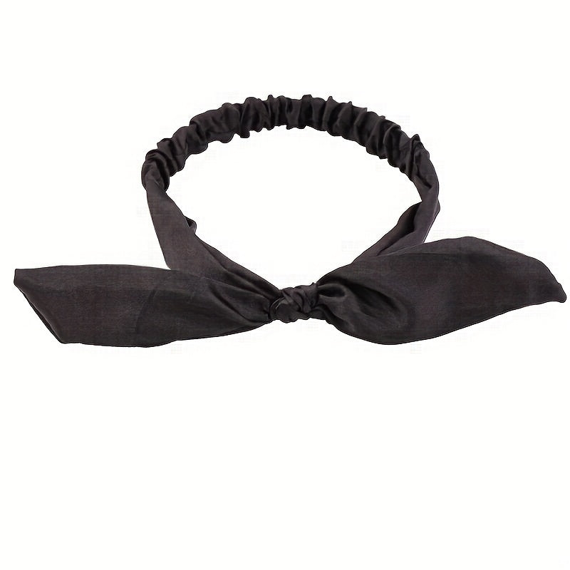 Silk Satin Headband Bowknot Hair Band Hair Accessories