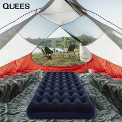 Inflatable Mattress with 2 Pillows - Portable Air Bed for Home and Camping