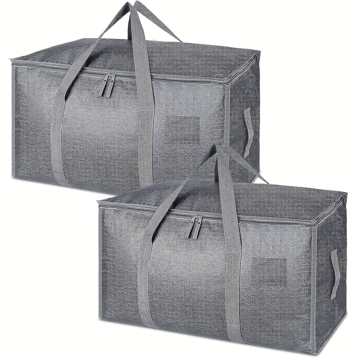 6pcs XL Capacity Storage Bags w/ Zippers & Handles Heavy Duty Storage Bag