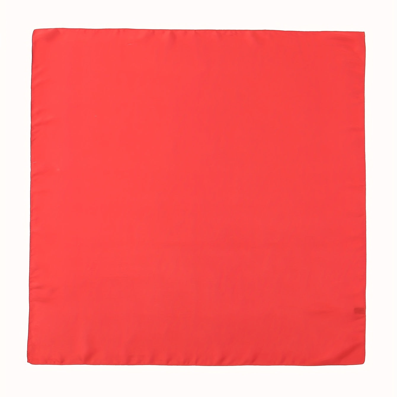 Red Satin Bandana Square Scarf Neckerchief Head Wrap Hair Accessory