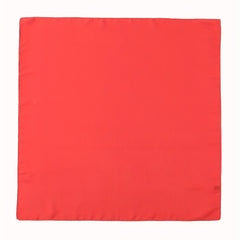 Red Satin Bandana Square Scarf Neckerchief Head Wrap Hair Accessory