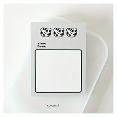 Cow Cat Student Memo Pad Non Sticky Paper Learning Notes