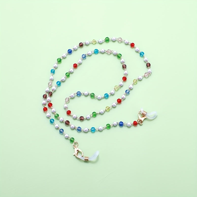 Candy Beaded Glasses Chain Anti Slip Sunglasses Lanyard