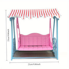 Colorful Playhouse Swing Chair & Beach Rocking Chair with Canopy