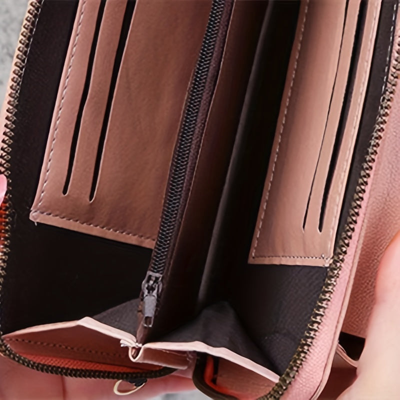 Women's Mini Crossbody Wallet Zip Clutch Purse