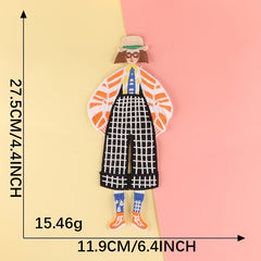 1pc Cartoon Girl Embroidery Patches Fabric Art Decor DIY Clothes Accessories