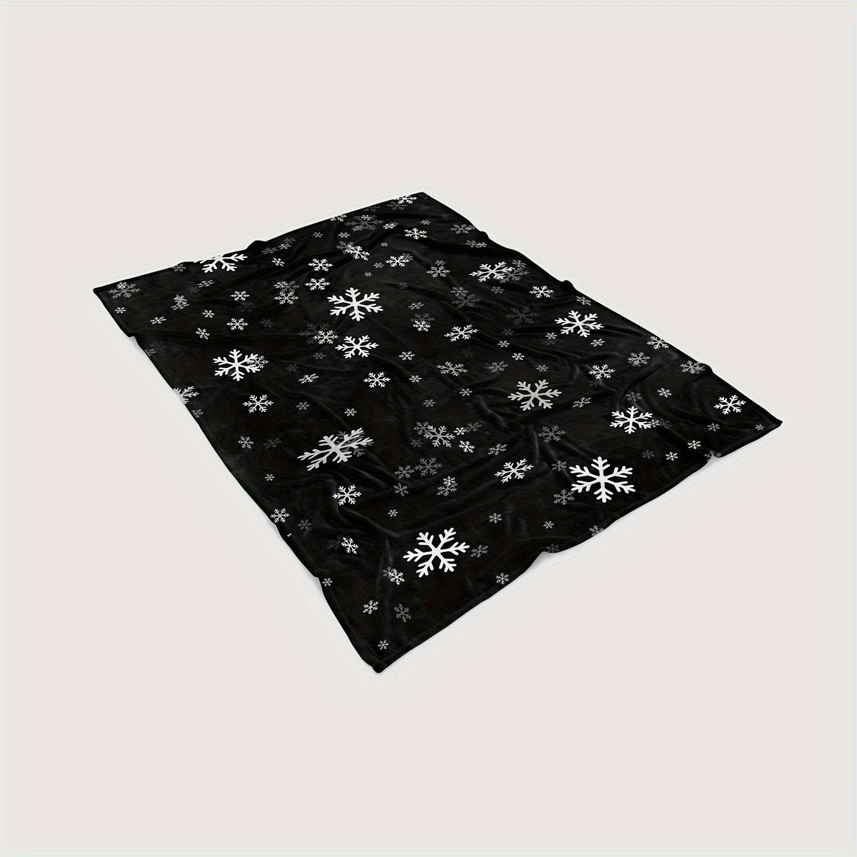 Christmas Snowflake Blanket Lightweight Flannel Sofa Bedroom Chair Winter Warm