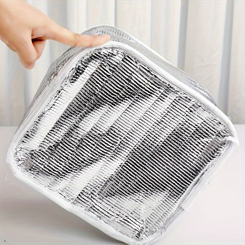 Animal Print Lunch Bag with PVC Lining & Dual Handles