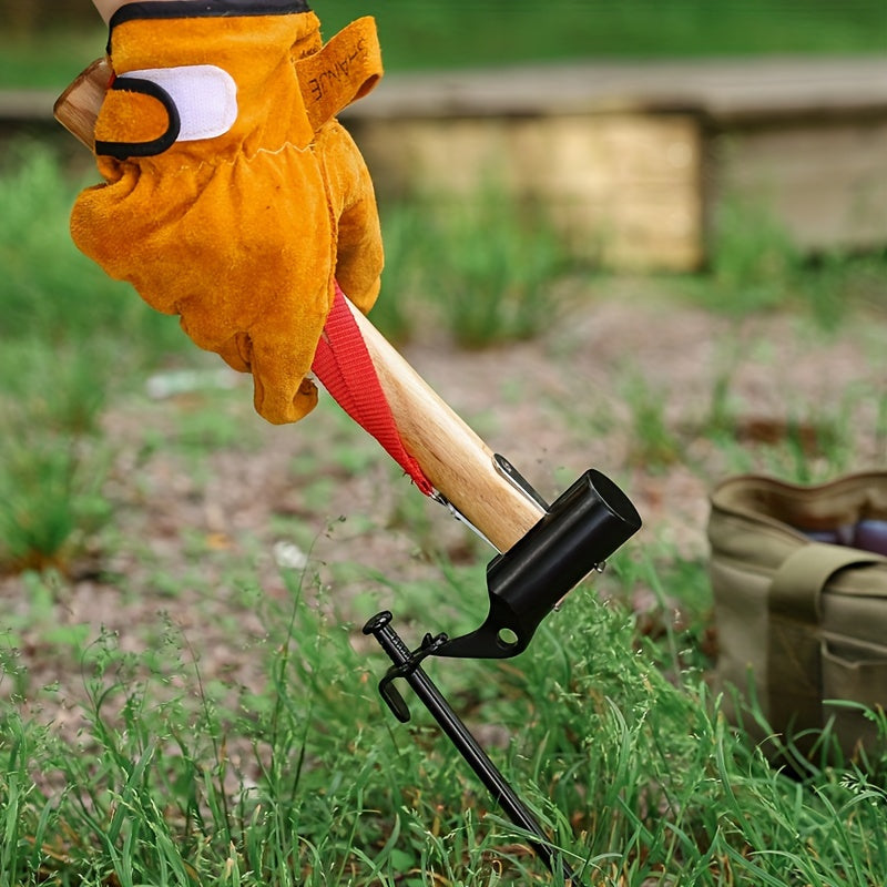 Multifunctional Camping Hammer Tent Peg Stakes Iron Hammer