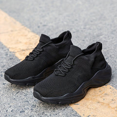 Women's Lace-up Athletic Sock Sneakers Anti-slip Running Shoes