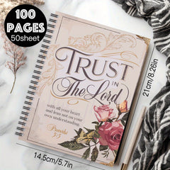 Trust in the Lord Spiral Notebook A5 Scripture Journal 100 Pages