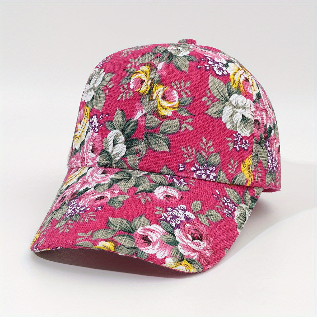 Vintage Flower Print Baseball Cap Spring & Summer Sunscreen Sports Hat