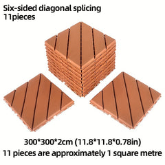 1pc DIY Hard Plastic Floor Waterproof And Anti-corrosion Quick Splicing Floor
