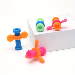 Colorful Screwing Toy Rotating Screw Pencil Cases Fidget Toy For Kids