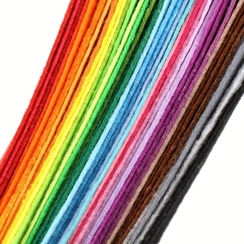 20 40pcs Nonwoven Multicolor Felt Fabric Patchwork Bundles for Scrapbooking DIY