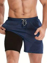 HOPLYNN Quick Drying Running Shorts With Pockets Lightweight Sports Shorts