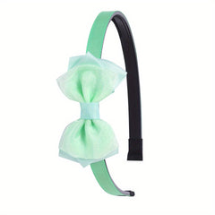 Mesh Bow Headband Hair Accessory Wide Birm Head Hoop