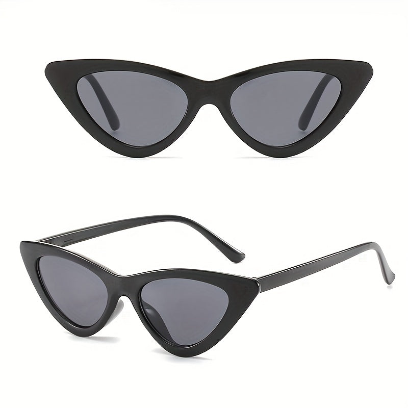Boho Triangle Sunglasses Cat Eye Shades for Women Girls