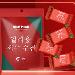 20pcs Compression Towel Travel Portable Small Square Towel Disposable Face Towel