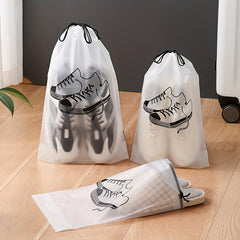 2pcs 5pcs Transparent Frosted Dustproof Shoes Storage Bag Portable Golf Shoe Bag
